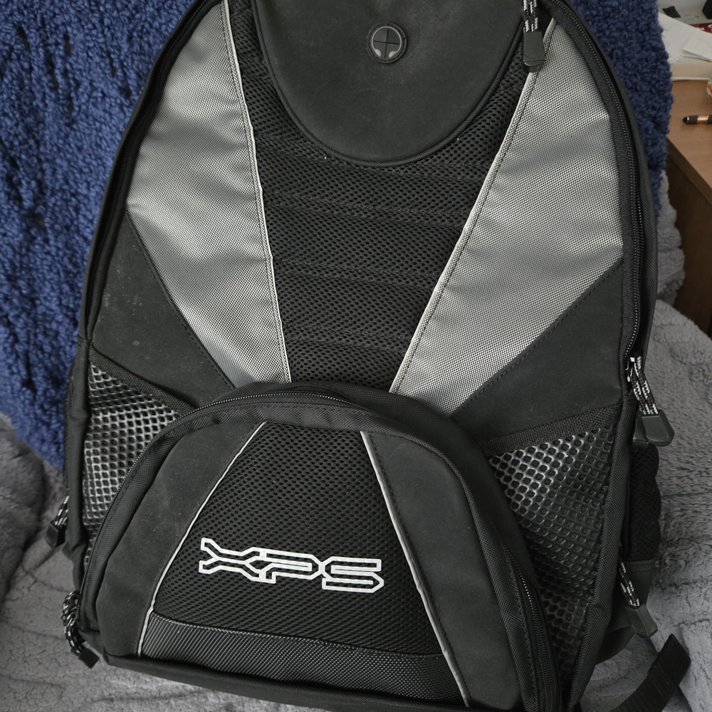 Dell XPS Black and Gray Backpack